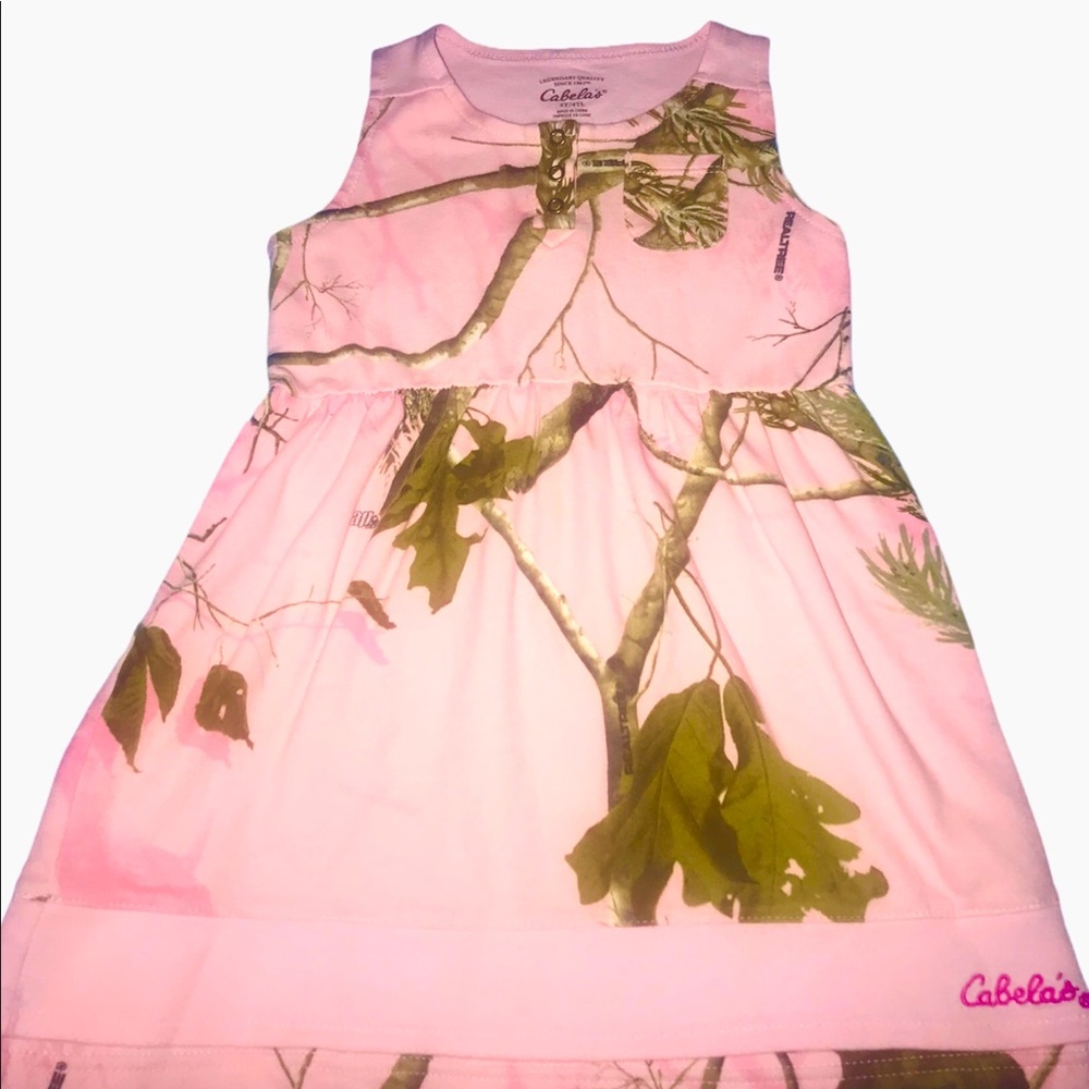 Girls 4T - PINK CABELAS CAMOUFLAGE SECLUSION DRESS